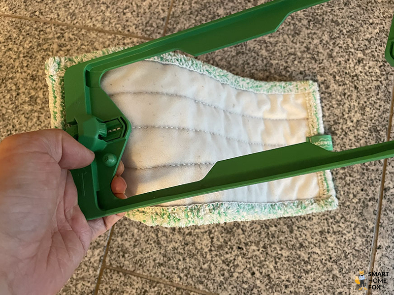 Einspannen des Mopps